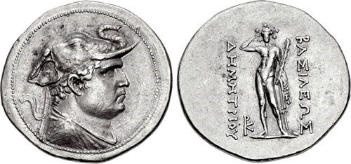 Demetrius I Tetradrachm. Images courtesy NGC