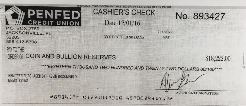 NCIC fraudulent cashier's check update