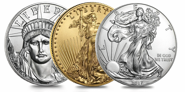 Silver, Gold and Platinum Eagles