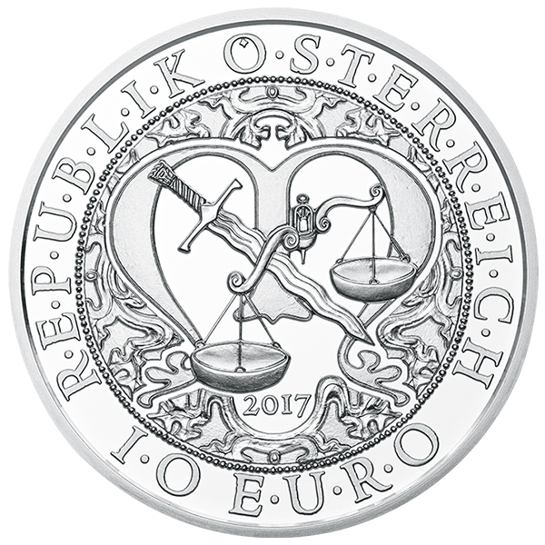 Austria 2017 Michael - The Protecting Angel 10 Euro Silver Special Uncirculated coin. Image courtesy Austrian Mint