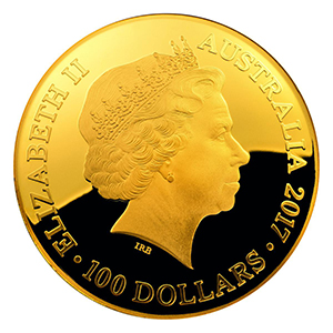 Obverse, Australia 2017 Celestial Dome gold domed coin. Image courtesy Royal Australian Mint