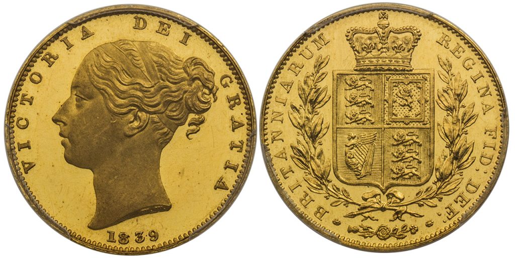 GREAT BRITAIN. Victoria. (Queen, 1837-1901). 1839 AV Sovereign. Images courtesy Atlas Numismatics