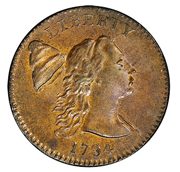 1794 cent head of '93