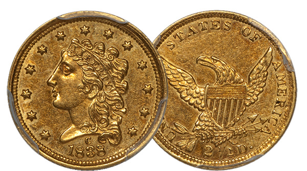 1838-C $2.50 Gold Coin