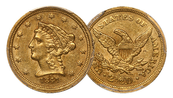 1841-C $2.50 Gold Coin