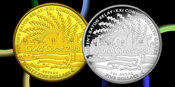 Gold Coast 2018 Gold and Silver Coins, Australia