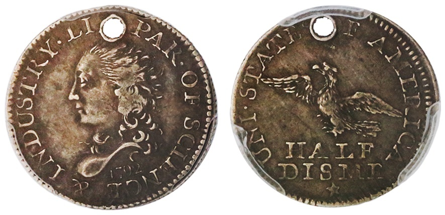 United States Mint 1792 Half Disme. Images courtesy Spink USA