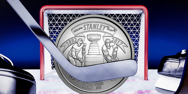 Royal Canadian Mint's Hockey 25 cent coin