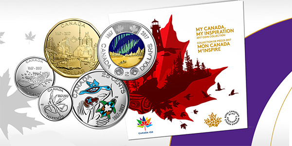 2017 Canada 150th Birthday WINNING DESIGNS 8-Coins Uncirculated Collector Set 