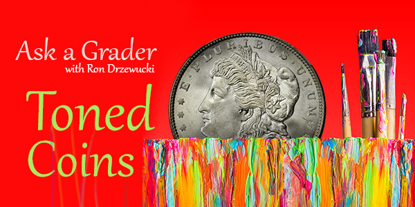 Toned Coins: Ask a Grader Graphic