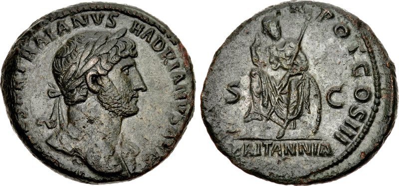 A copper as of Hadrian. Images courtesy CNG, NGC