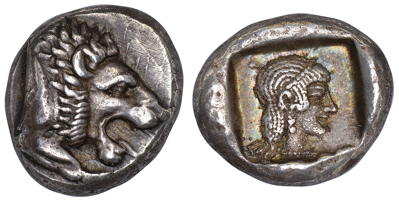 GREEK. CARIA. Cnidus (Knidos). Struck circa 449-411 BCE. AR Drachm. Images courtesy Atlas Numismatics