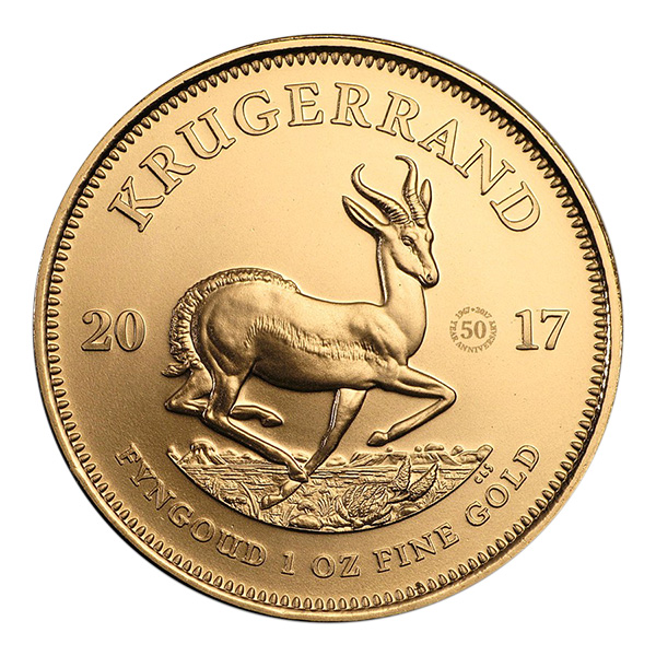 2017 Krugerrand Gold Bullion Coin Reverse