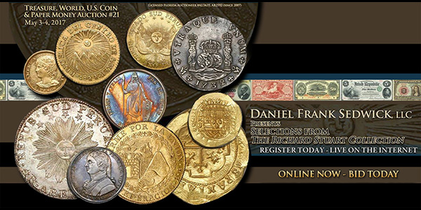 Daniel Frank Sedwick Treasure Auction