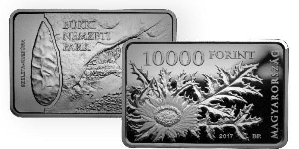 2017 10000 Forint Silver Coin - Hungary Bükk National Park