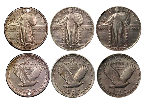 1927-s original example, probable “repaired” (“source”) and documented fake example