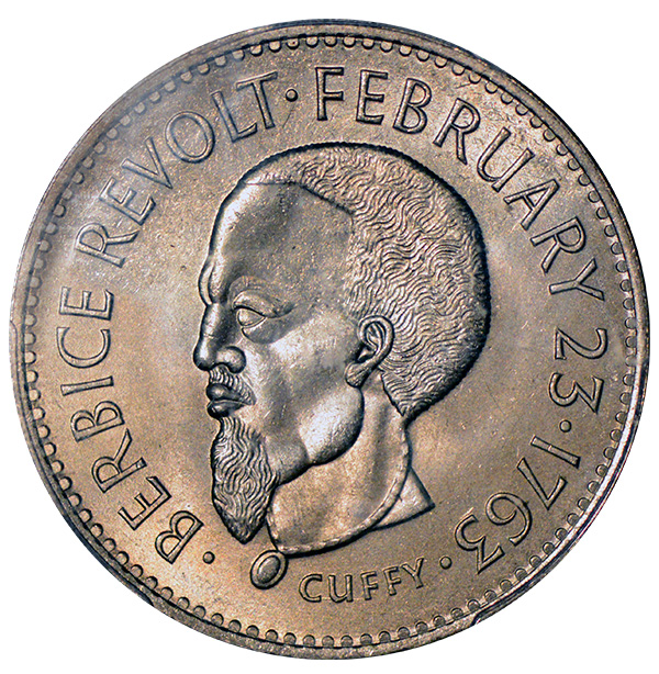 1970 Guyana FAO One Dollar Coin "Cuffy"