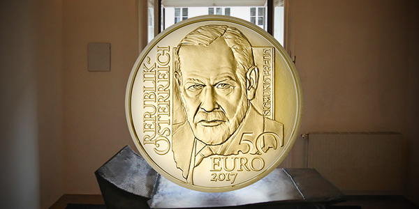 Sigmund Freud 50 Euro Gold Coin Austrian Mint