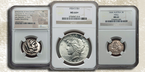 Jeff Garrett Diverse Coins in NGC Holders