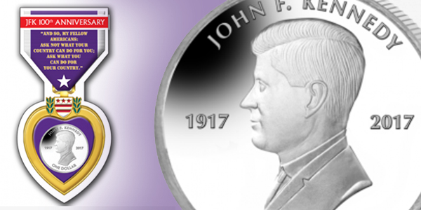 Purple Heart John F. Kennedy Pobjoy Mint