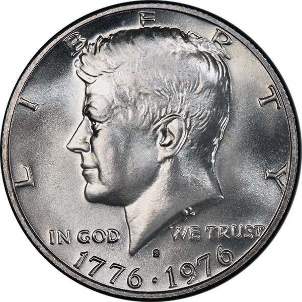 United States 1976 Bicentennial Kennedy Half Dollar Obverse