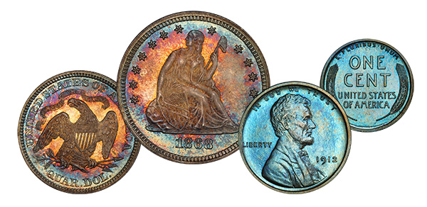 Legend Rare Coin Auctions Regency XXI Sale: 1868 Quarter and 1912 Cent