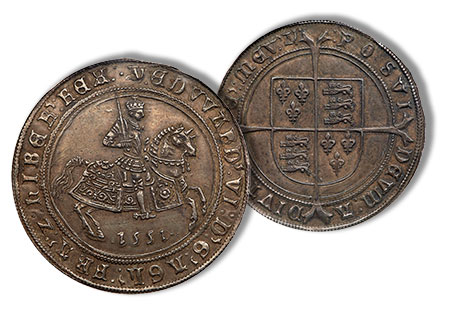 1551 England Crown, Edward VI - Goldberg Auctions