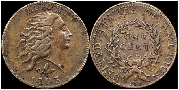 1793 S-5 Counterfeit, images courtesy NGC