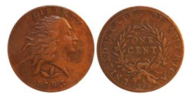 1793 S-5 Wreath Cent Counterfeit - 2015 Internet example. Image courtesy Jack Young, EAC