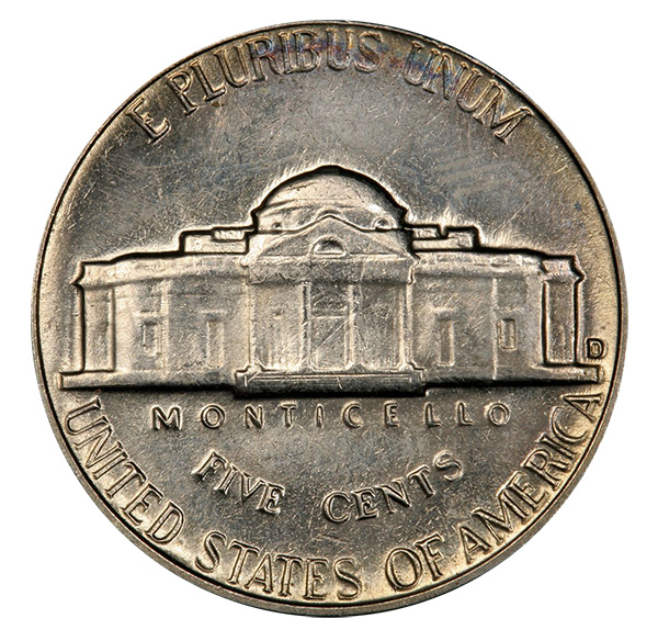 United States 1964-D Jefferson Nickel