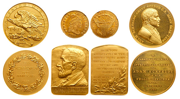 Eckfedlt Family Gold Coins and Medals - Goldberg Auctions