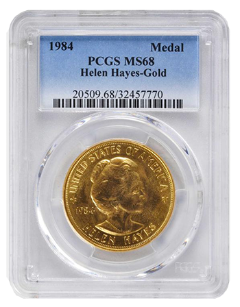 PCGS MS68 Hayes Gold Medal