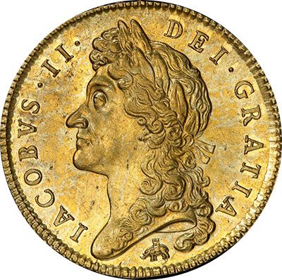 James II Guinea - England 1688 - Goldberg Auctions