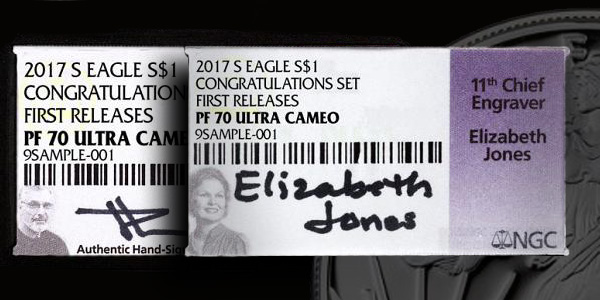 John Mercanti and Elizabeth Jones NGC Labels