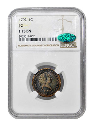 1792 Pattern Cent. F-15 BN NGC CAC