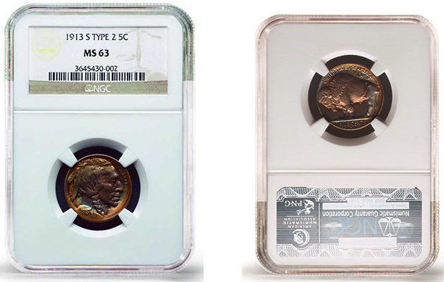 1913-S Buffalo nickel. Images courtesy Stack's Bowers Auctions