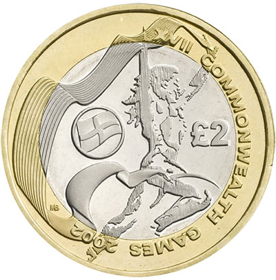 2002 Commonwealth Games Coin United Kingdom