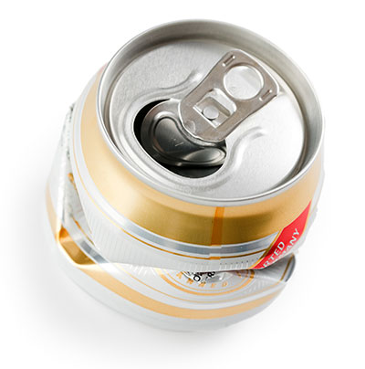 Crushed Beer Can