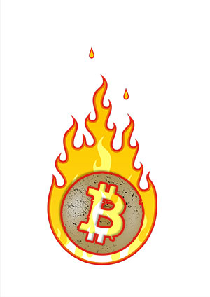Bitcoin on fire