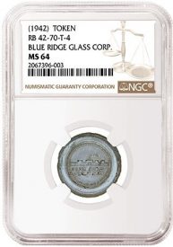 NGC Certifies 17 Experimental Glass Cents and Tokens