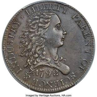 United States 1792 Birch Cent. Image courtesy HA.com