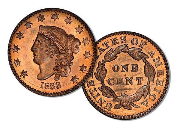 1833 Proof Cent