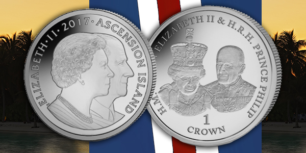 Ascension Island 1 Crown Pobjoy Mint