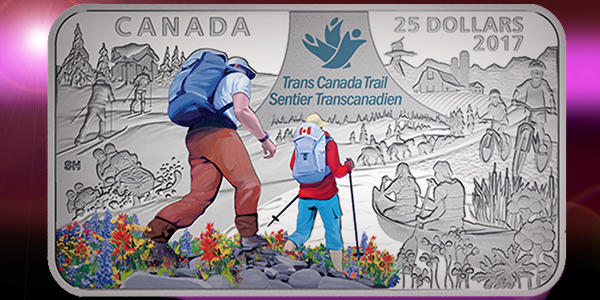 Canada 25 Dollars - 2017 Trans Canada Trail