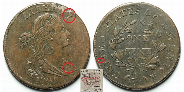 Fake 1798 S-158 large cent