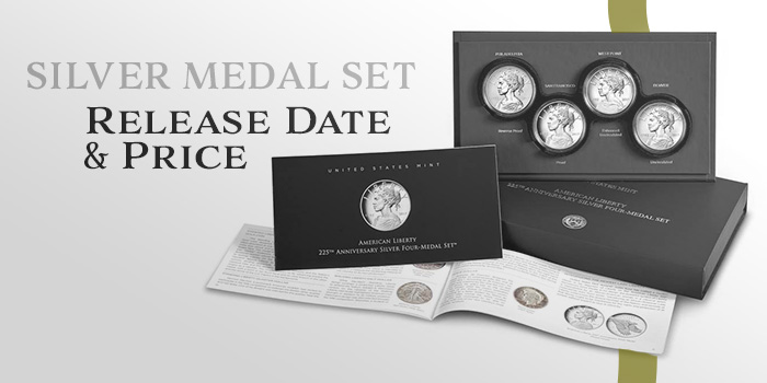 United States Mint 2017 Liberty Silver Medal Set