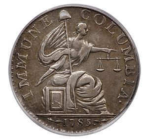 1785 Immune Columbia Copper Coin