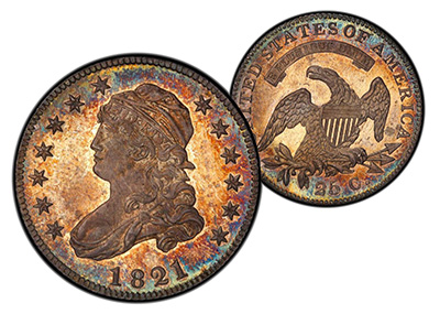 1821 Quarter Dollar - Pogue Collection