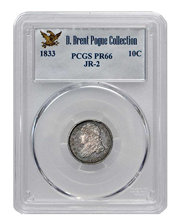 1833 Dime D. Brent Pogue Collection - Stack's Bowers