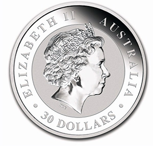 2018 $30 Australia 1 Kilo Kookaburra Silver Coin
